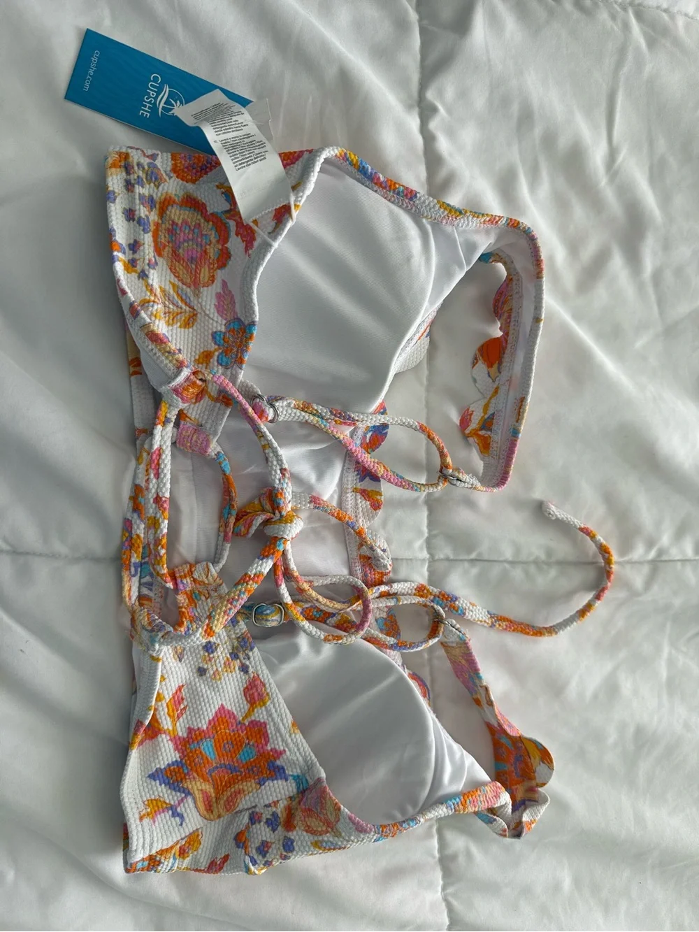 Shade & Shore Cream Side-Tie Bikini Bottoms